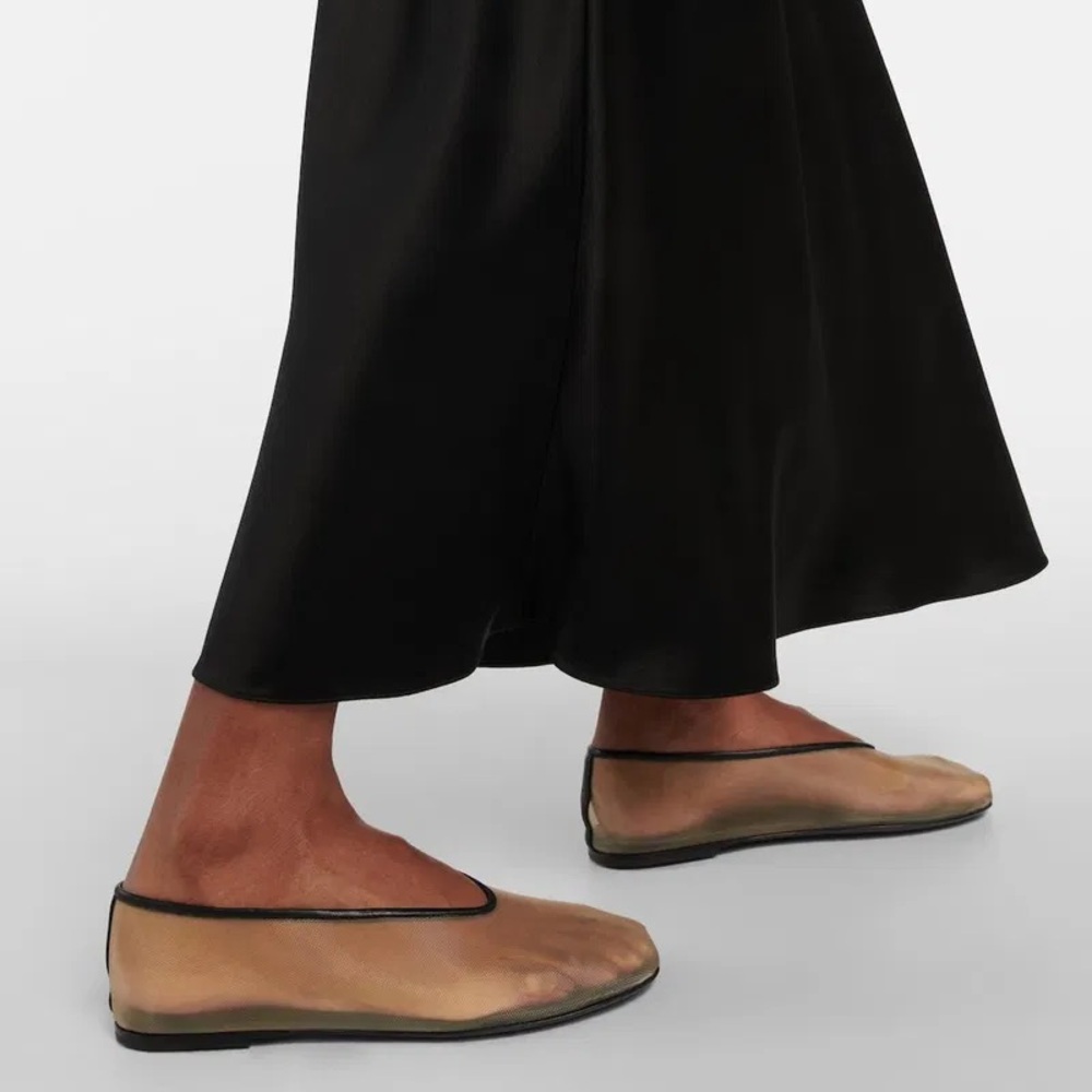 Clear Mesh & Black Trim Flats- Like KHAITE! - Picture 6 of 14